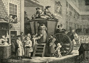 Ein Landgasthof, 1747 von William Hogarth