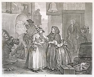 Der Lebensweg einer Dirne, Platte Eins: Von einer Kupplerin verführt, 1732