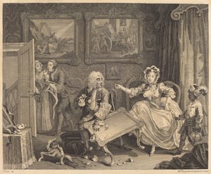 Der Lebensweg einer Dirne: Tafel 2 von William Hogarth