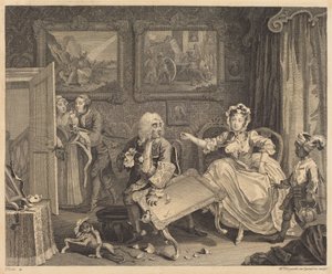Der Lebensweg einer Dirne: Tafel 2 von William Hogarth
