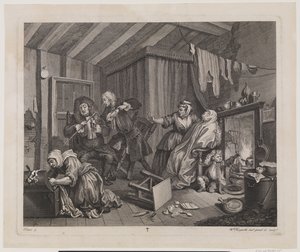 Der Lebensweg einer Dirne, Platte 5 von William Hogarth