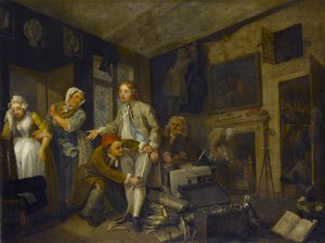 Der Lebenswandel eines Wüstlings I: Der Wüstling übernimmt seinen Besitz, 1733