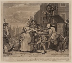 Der Lebenswandel eines Wüstlings, Platte 4 von William Hogarth