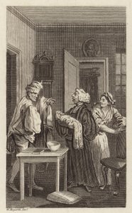 Eine Szene aus Tristram Shandy von William Hogarth