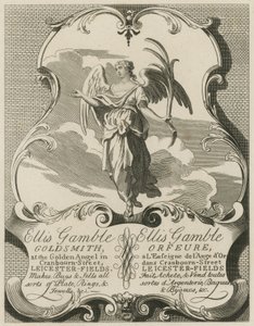 Werbung für Ellis Gamble, Goldschmied von William Hogarth