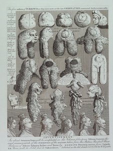 Werbung für Perücken von William Hogarth