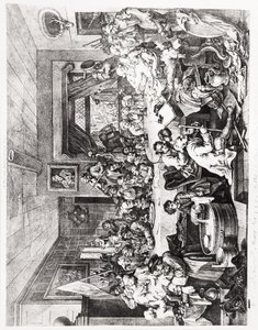 Eine Wahlunterhaltung, Platte I, 24. Februar von William Hogarth