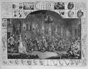 Analyse der Schönheit, Platte II, 1753 von William Hogarth