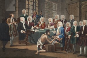 Bambridge wegen Mordes vor einem Ausschuss des House of Commons angeklagt, Illustration aus 