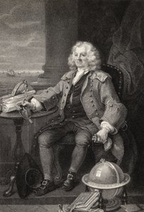 Captain Thomas Coram, gestochen von Benjamin Holl, aus 