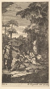Cassandra, Frontispiz, Band 2, 1725 von William Hogarth