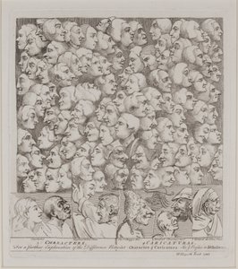 Charaktere und Karikaturen von William Hogarth