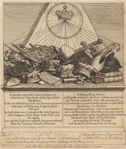 Kronen, Mitren, Zepter usw. von William Hogarth
