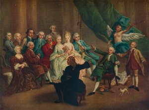 David Garrick im Grünen Zimmer, 18. Jahrhundert von William Hogarth