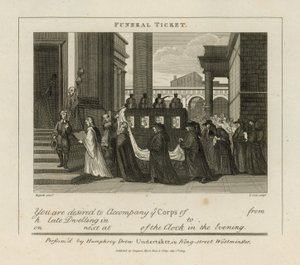 Beerdigungskarte von William Hogarth