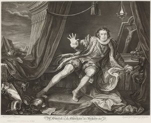 Garrick in der Rolle Richards III.