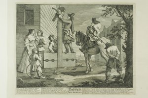 Hudibras triumphierend, Tafel vier aus Hudibras von William Hogarth