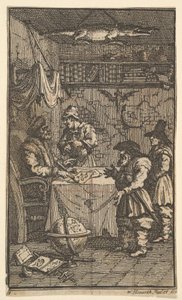 Hudibras besucht Sidrophel, Siebzehn kleine Illustrationen für Samuel Butlers Hudibras, 1721-26