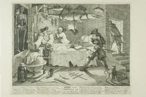 Hudibras und Sidrophel, Tafel acht aus Hudibras