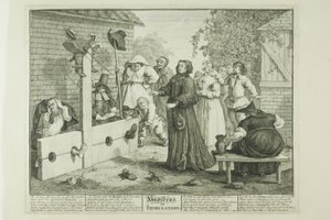 Hudibras in Bedrängnis, Platte sechs aus Hudibras