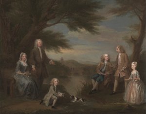 John und Elizabeth Jeffreys und ihre Kinder