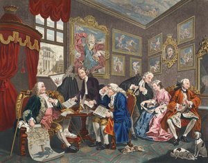 Heirat à la Mode, Platte I, Die Heiratsvereinbarung, Illustration aus 