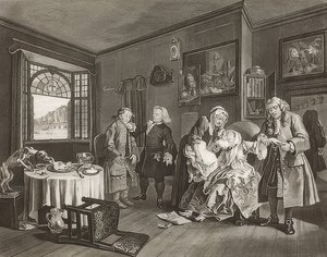Heirat nach der Mode. Blatt 6: Der Selbstmord der Gräfin