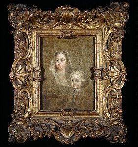 Mary Edwards Hamilton und ihr Sohn, Gerard Anne von William Hogarth