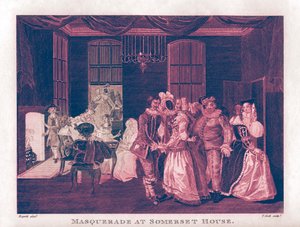 Maskerade im Somerset House von William Hogarth von William Hogarth