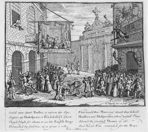 Maskeraden und Opern, Burlington Gate, 1724