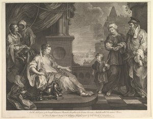 Moses wird zur Tochter des Pharao gebracht, 5. Februar 1752
