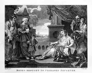 Moses wird zur Tochter des Pharao gebracht von William Hogarth