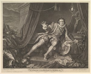 Mr. Garrick in der Rolle von Richard III, 20. Juni 1746