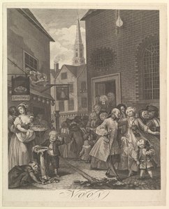 Mittag Die vier Tageszeiten, 25. März 1738 von William Hogarth
