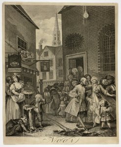Mittag, Platte zwei aus Die vier Tageszeiten von William Hogarth