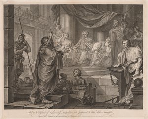 Paulus vor Felix, Große Platte, 1752