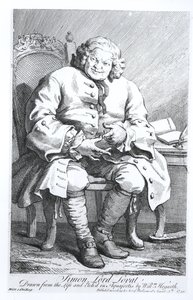 Porträt von Simon Fraser, Lord Lovat (ca. 1667-1747) 25. August 1746