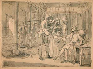 Abgelehnter Entwurf für Industrie und Müßiggang, 1747 von William Hogarth