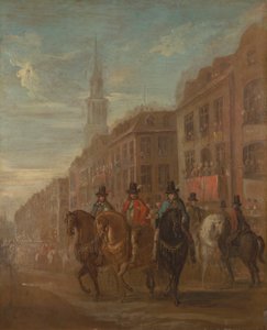 Restaurationsprozession von Charles II in Cheapside von William Hogarth