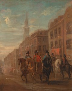 Restaurationsprozession von Charles II in Cheapside von William Hogarth