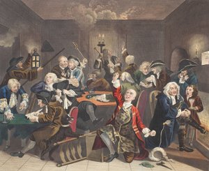 Szene in einem Spielhaus, Tafel VI aus 