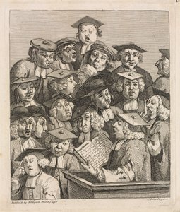 Gelehrte bei einer Vorlesung, 1736-1737 von William Hogarth
