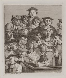 Schüler bei einer Vorlesung, 3. März von William Hogarth