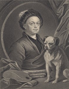 Selbstporträt, graviert von J. Mollison