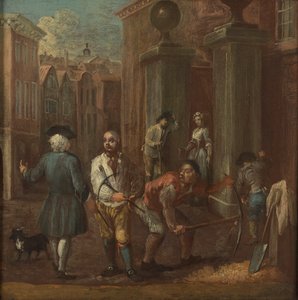 Schild für einen Pflasterer von William Hogarth