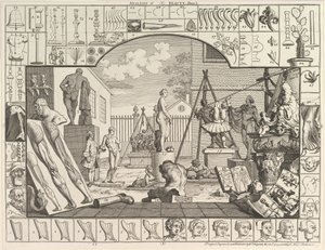 Die Analyse der Schönheit, Platte 1, 5. März 1753 von William Hogarth