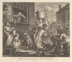 Der wütende Musiker von William Hogarth