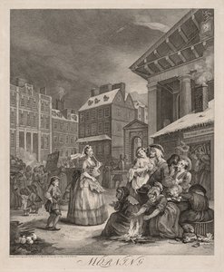 Die vier Tageszeiten, 1738 von William Hogarth