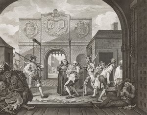 Das Tor von Calais, oder Oh, der Rinderbraten des alten England von William Hogarth