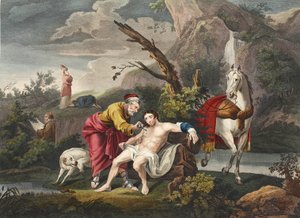 Der Gute Samariter, Illustration aus 